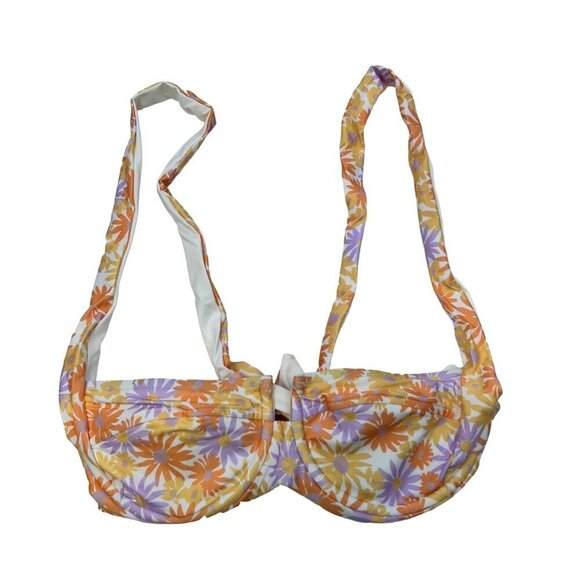 L*SPACE Camellia Underwire Bikini Top Size S Champagne New